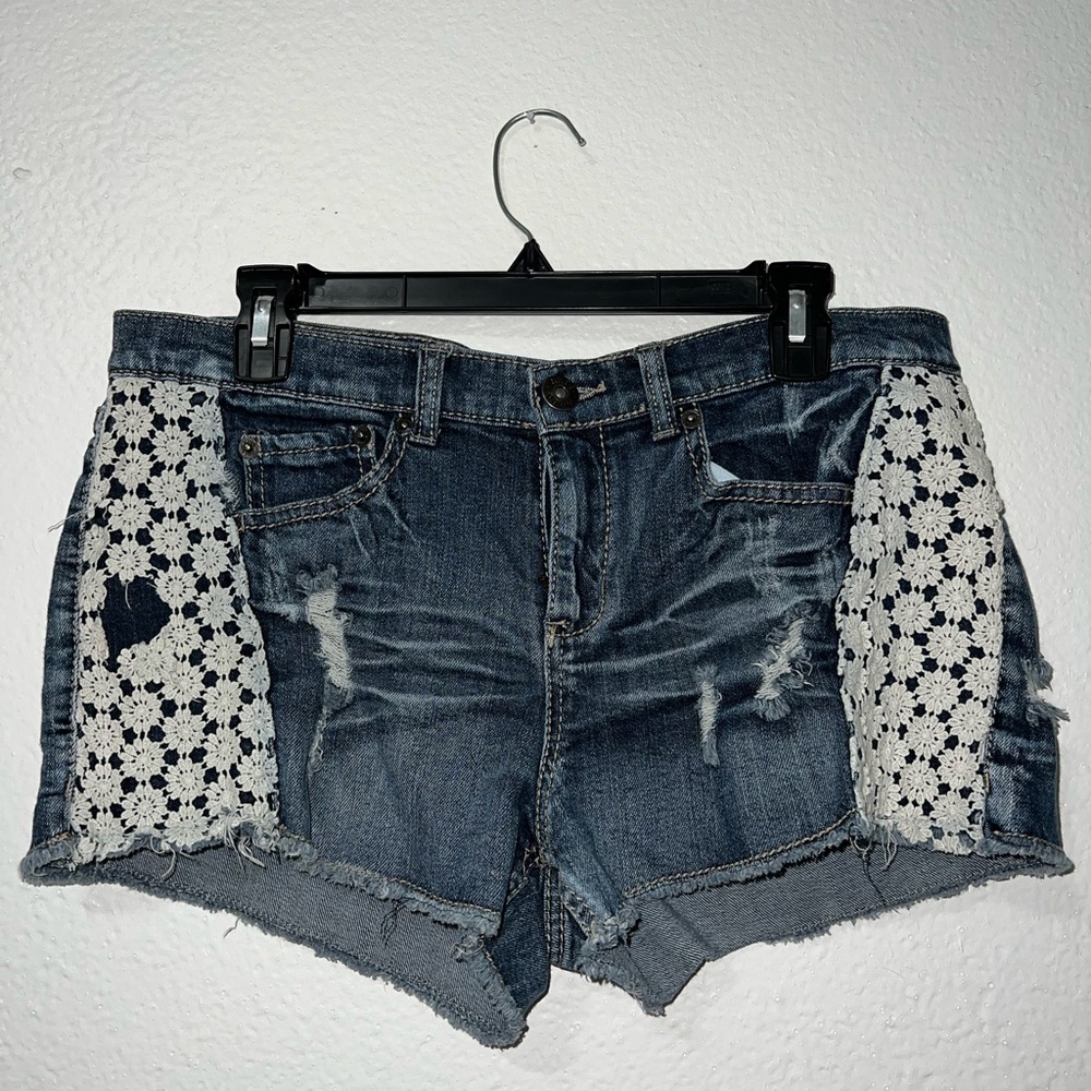 Mudd Denim Lace Shorts